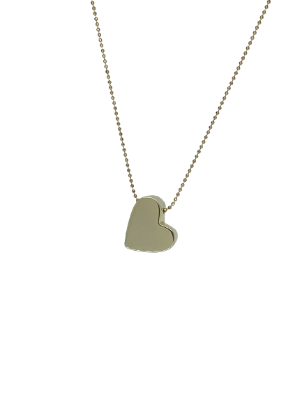 Fine gold plated heart